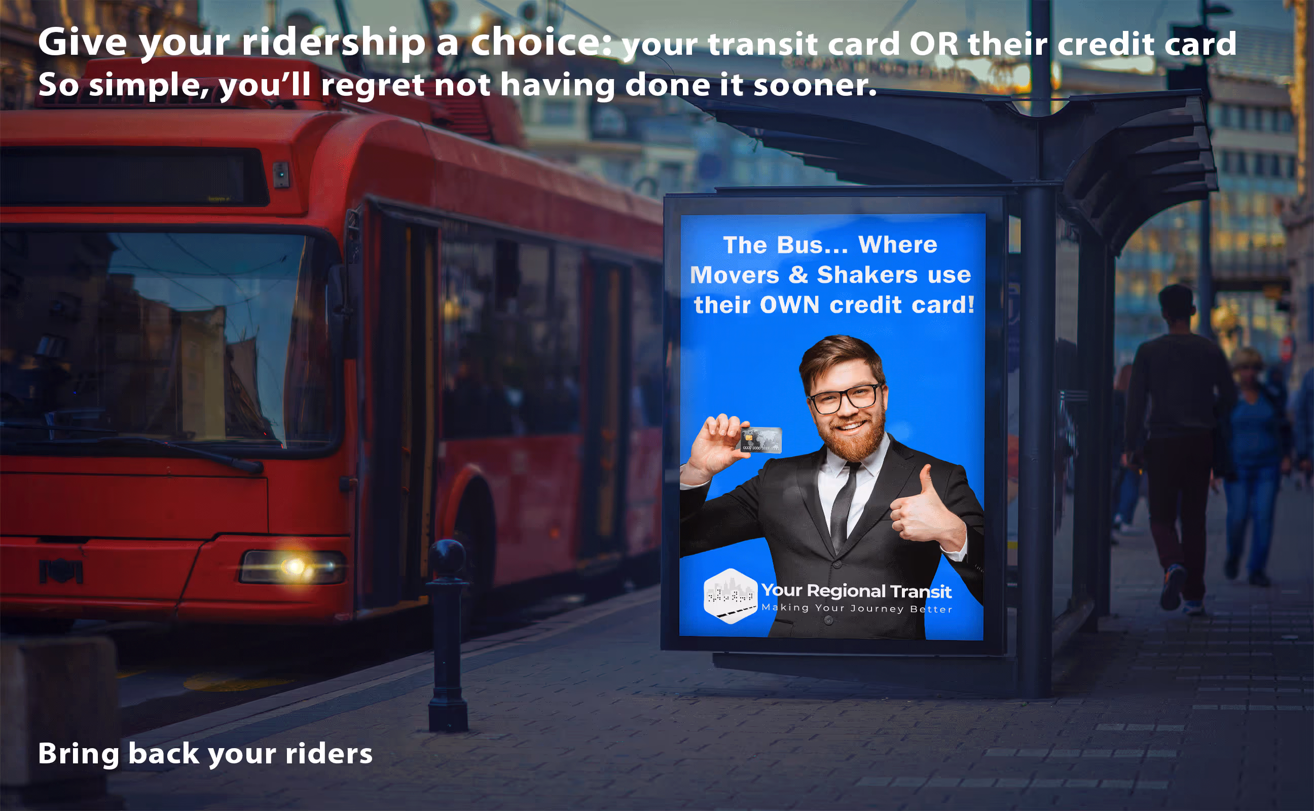 Designed and executed rider-facing campaigns for multiple transit authorities in the U.S. to educated and promote adoption of smartcard based fare media and rider apps