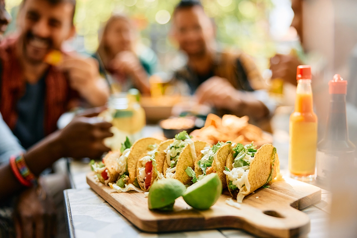Luxury Mexican catering in Scottsdale – build-your-own tacos with vibrant fresh ingredients.