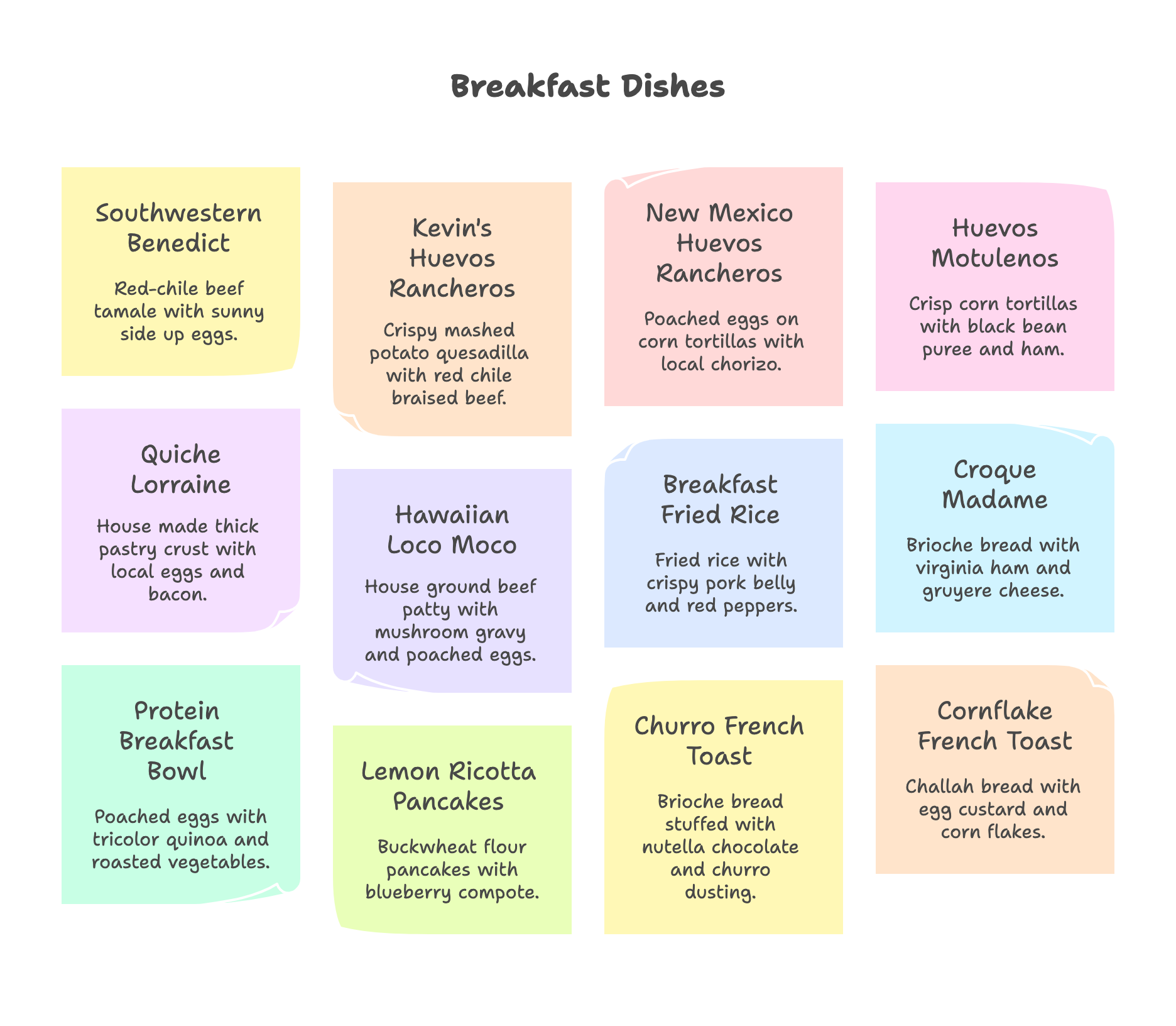 Sample bachelorette weekend menu with brunch, dinner, and dessert icons.