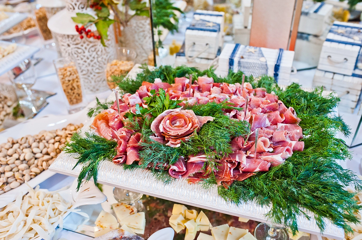 Personalized, seasonal catering display reflecting 2026 baby and bridal shower trends in Scottsdale.
