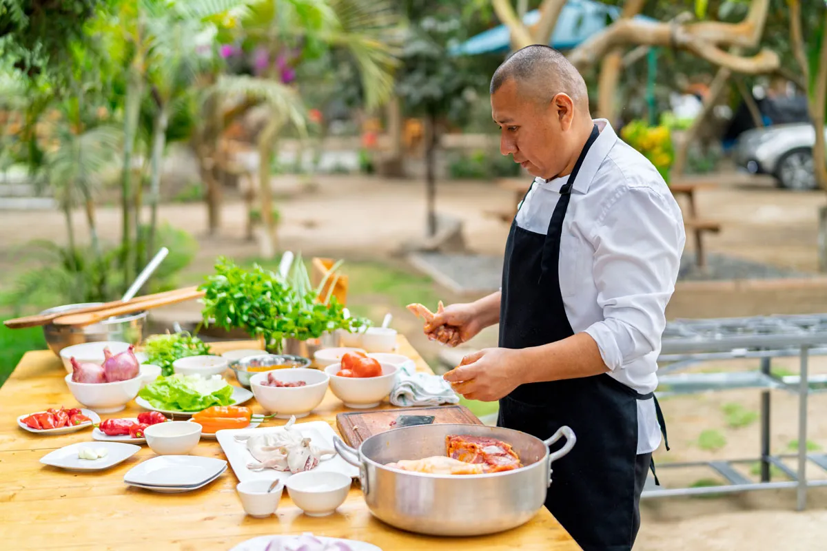 Professional funeral catering team preparing a celebration of life reception in Scottsdale