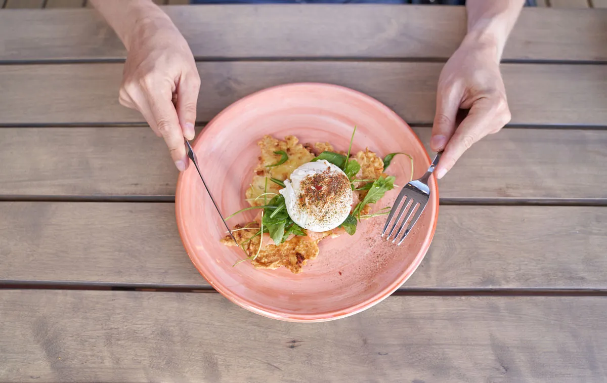 Custom-plated seasonal dish prepared by a private chef in a Scottsdale home