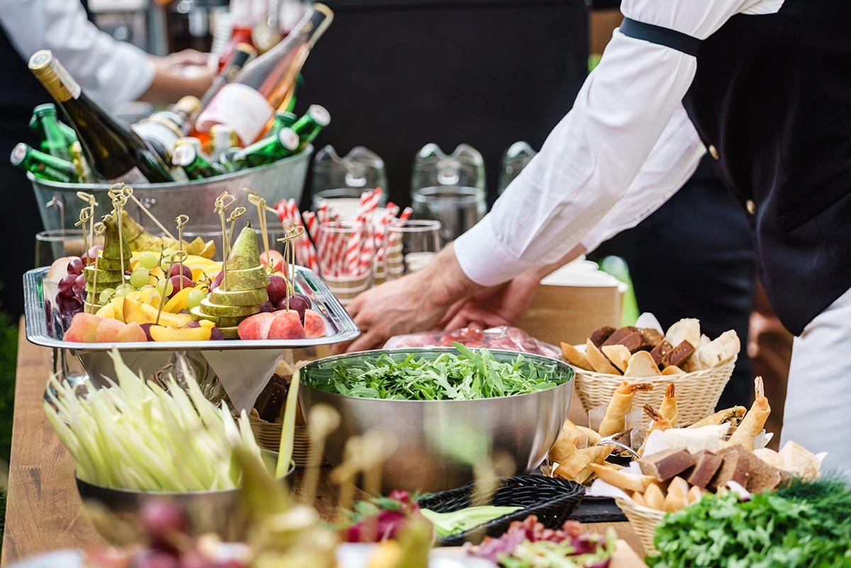 Southwest-inspired Scottsdale graduation catering menu featuring citrus-marinated proteins and fresh local ingredients prepared on-site