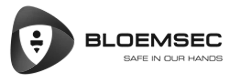 BLOEMSEC company logo with the tagline 'Safe in our hands'.