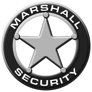 Marshall Security logo with a five-pointed star in the center encircled by the company name.