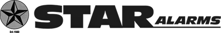 Star Alarms logo with a five-pointed star inside a circle to the left of the bold word STAR and the word ALARMS in italic.