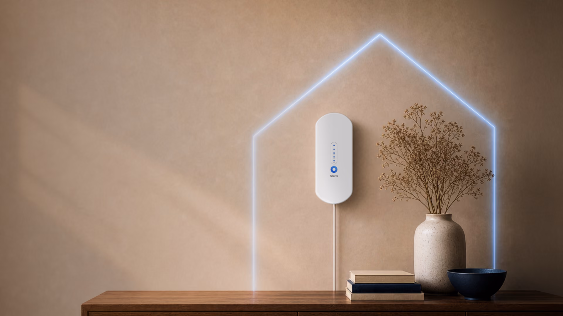 Olarm ONE wireless range: HUB, detectors, KEY and ENTRY