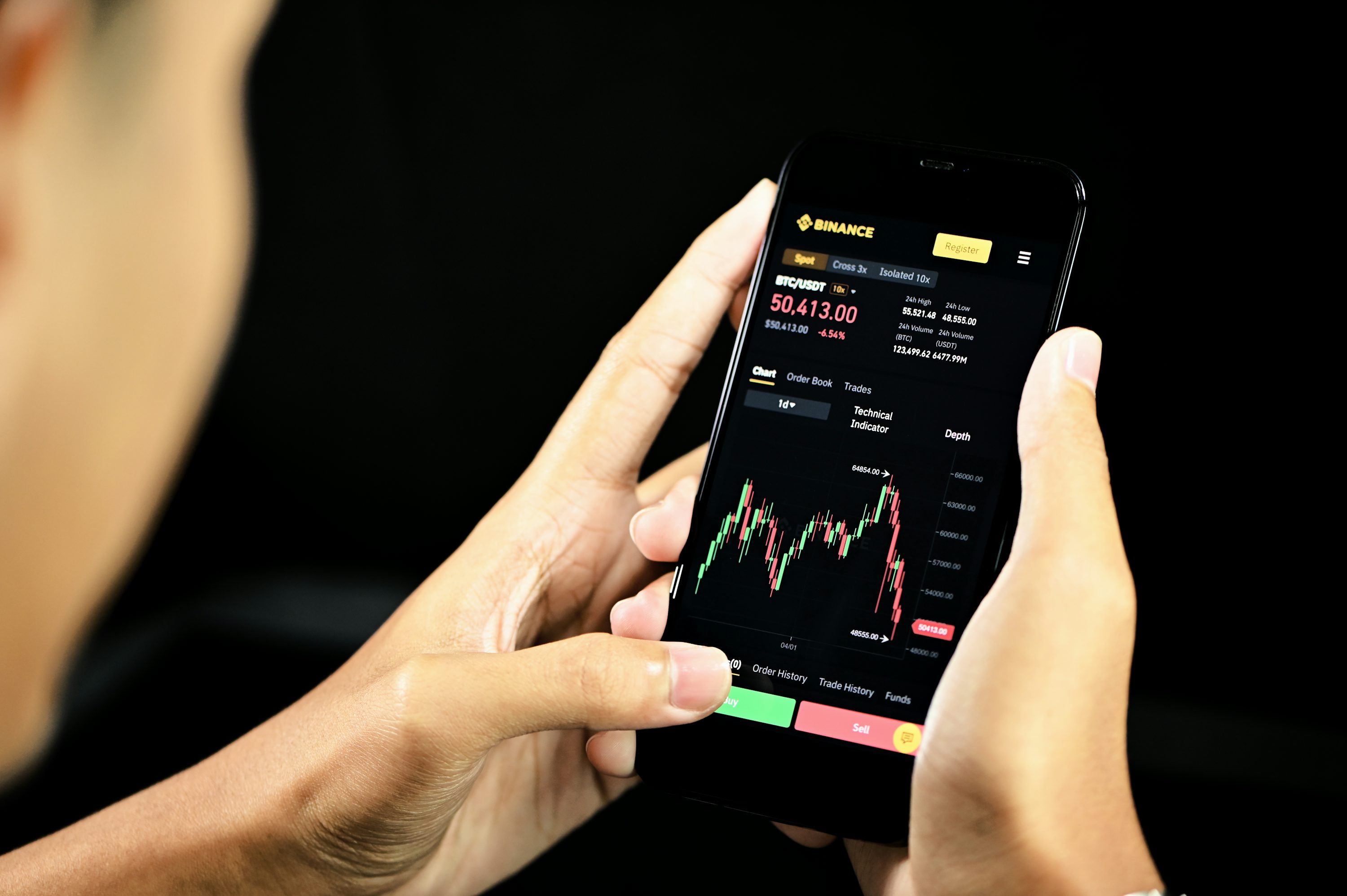 person holding black android smartphone - Options Trading vs Day Trading