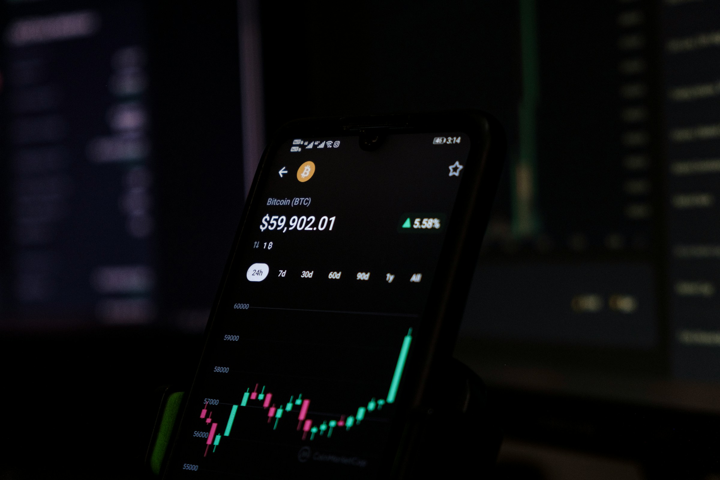 Person Holding Phone - Day Trading as a Career