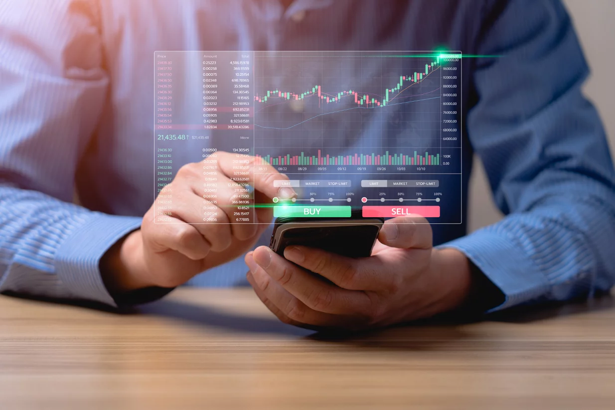 man looking at a trading chart - Day Trading Rules