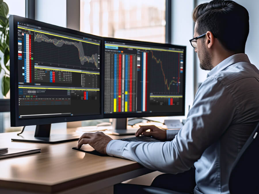 man trading - Forex Trading Candlestick Patterns