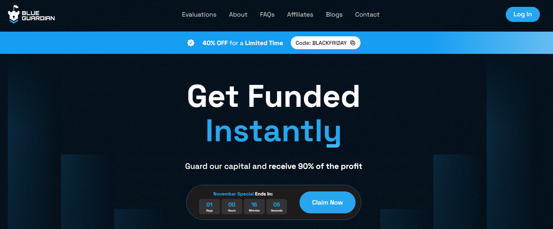 Blue Guardian - Black Friday Prop Firm Deals