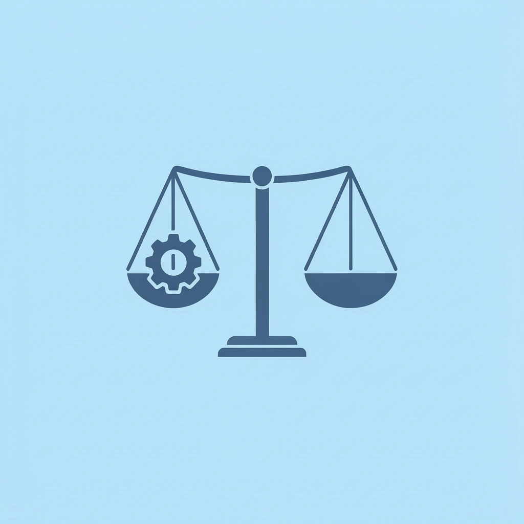 Balance scale comparing trader strategy factors on one side versus financial incentives on the other