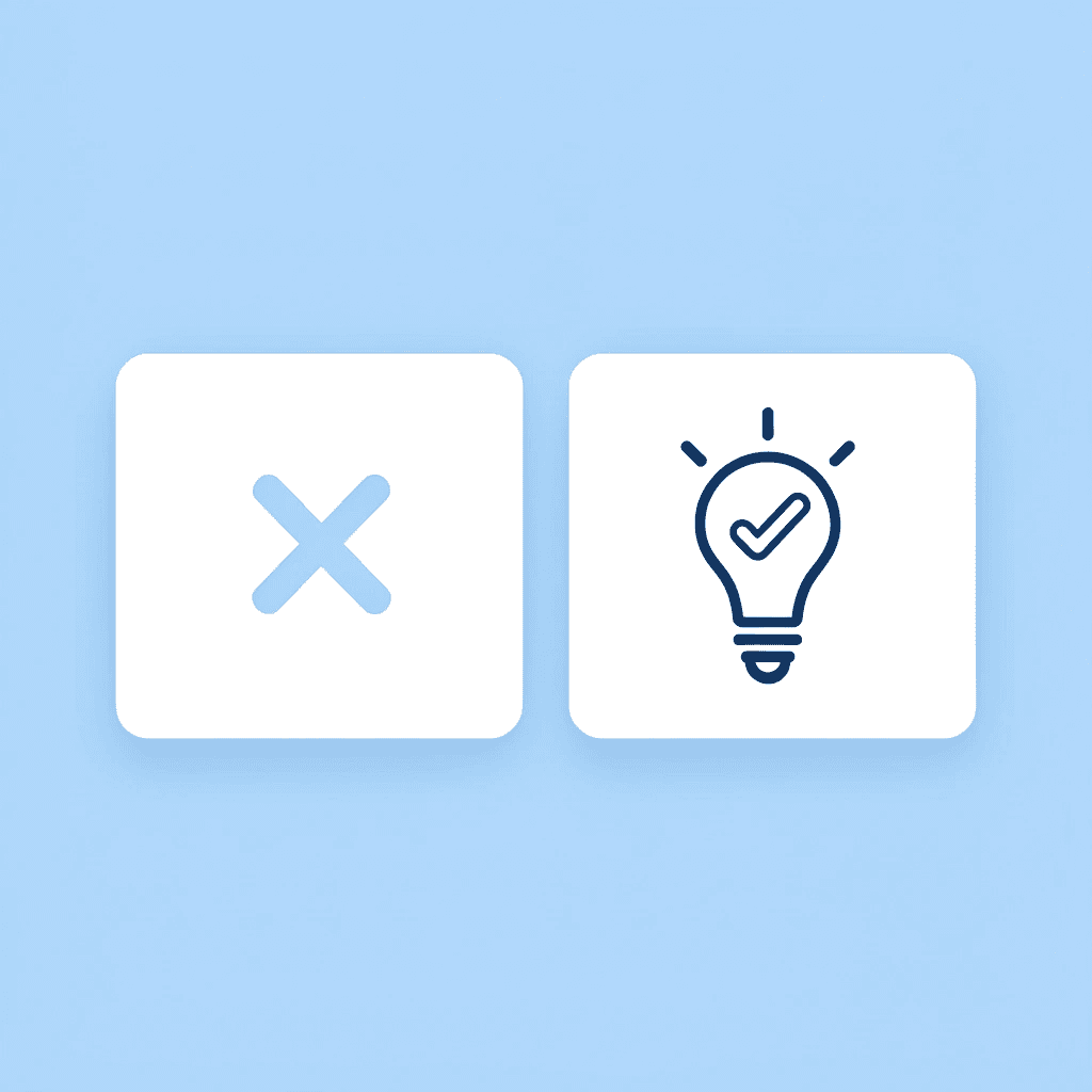 Prop firms reject EAs with X mark. After: Modern prop firms accept EAs with a checkmark