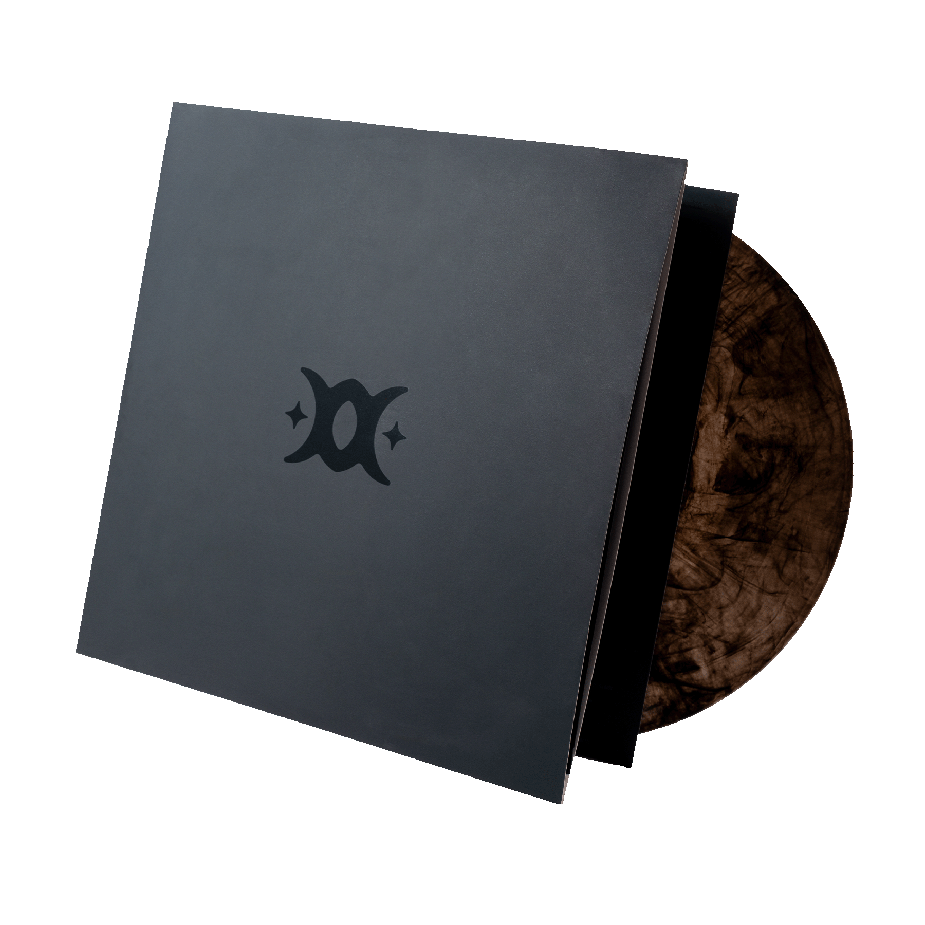 vinyl sleeve with logo on a front cover