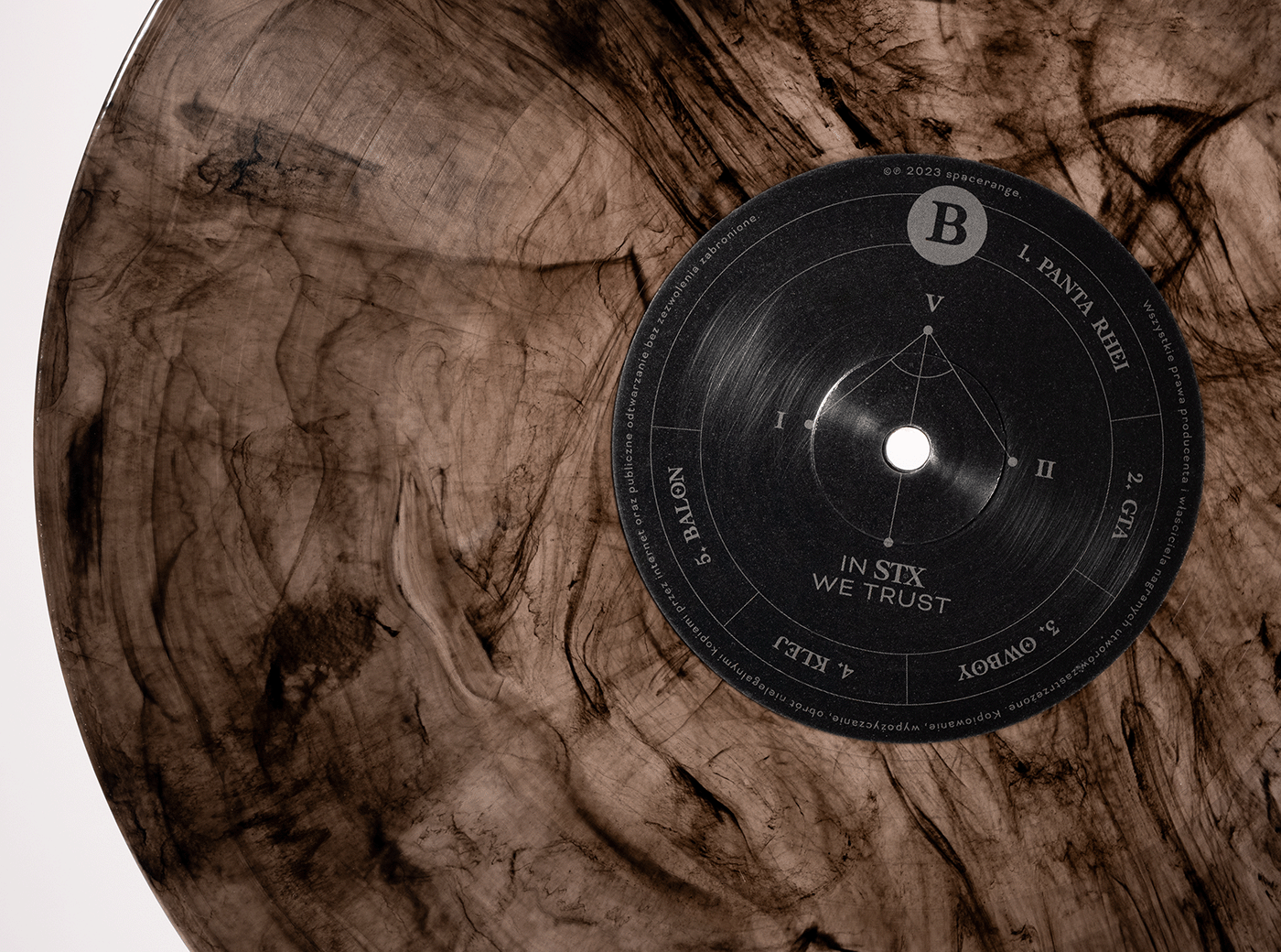 black and brown vinyl