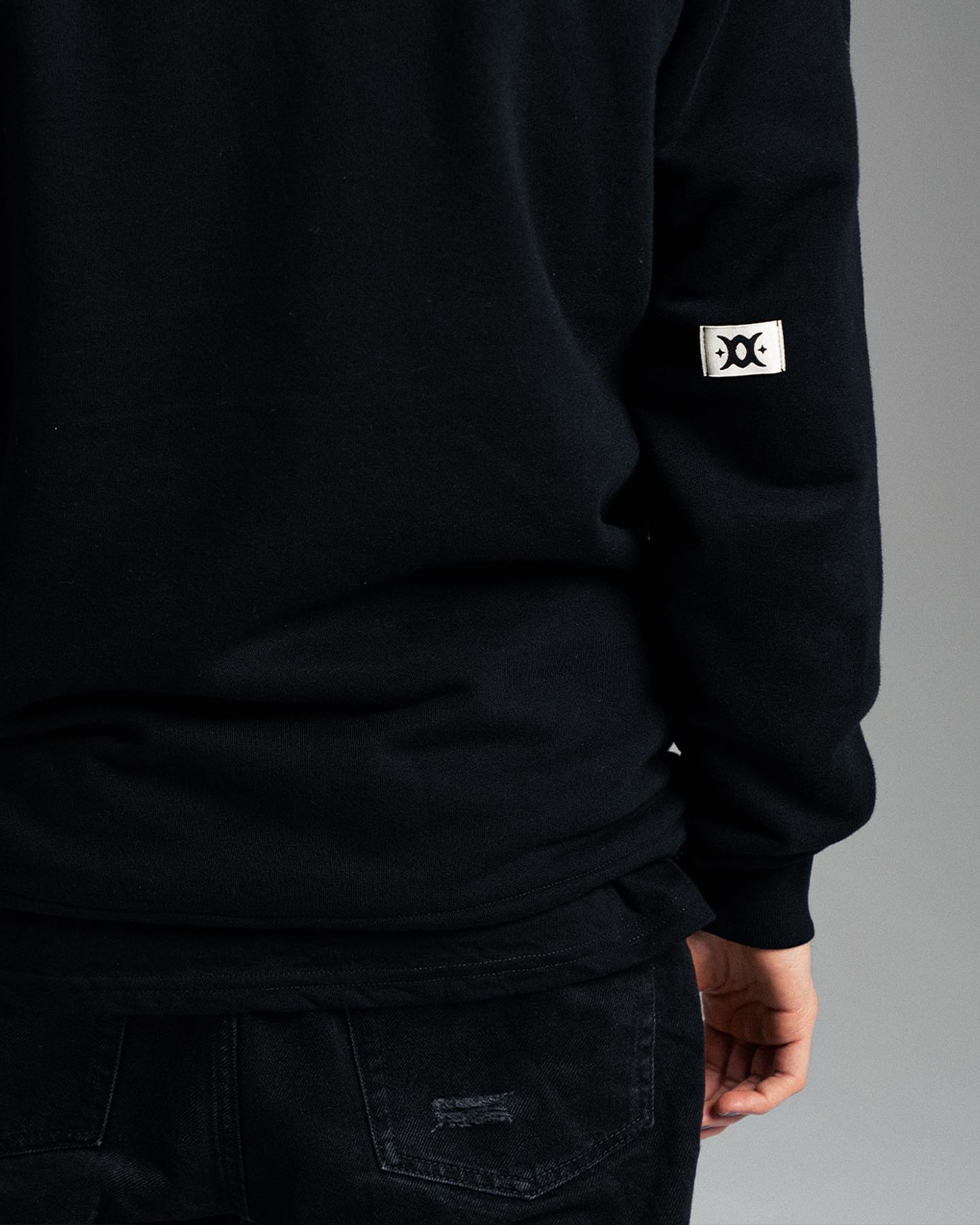 photo of a detail of a hoodie