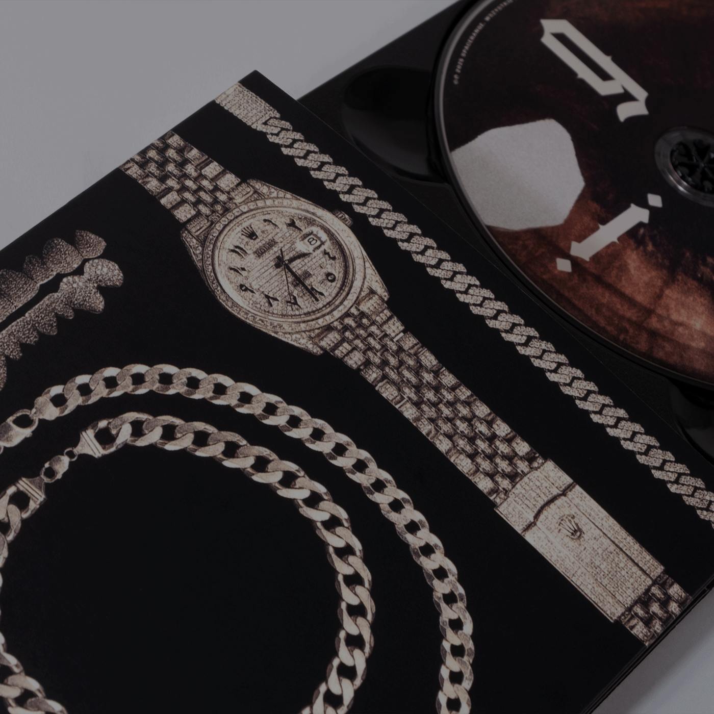 photo of a detail of digipack 