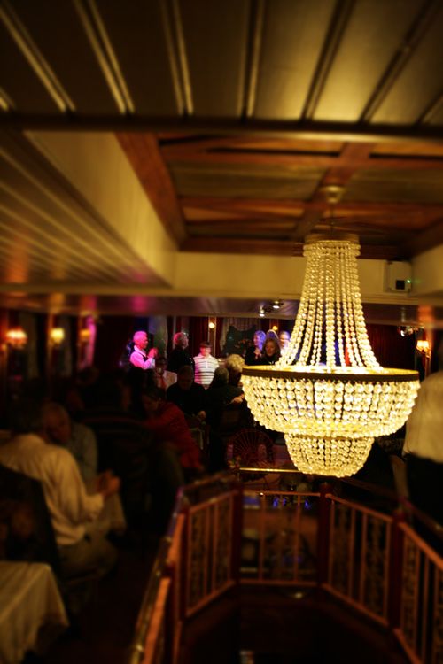 Binnenkant van de MS de Jordaan een van de schepen van de DVAR