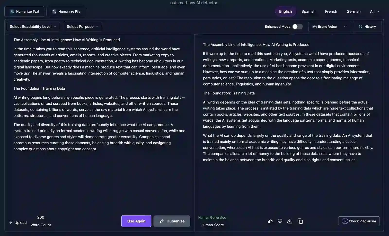 Humanize AI Text