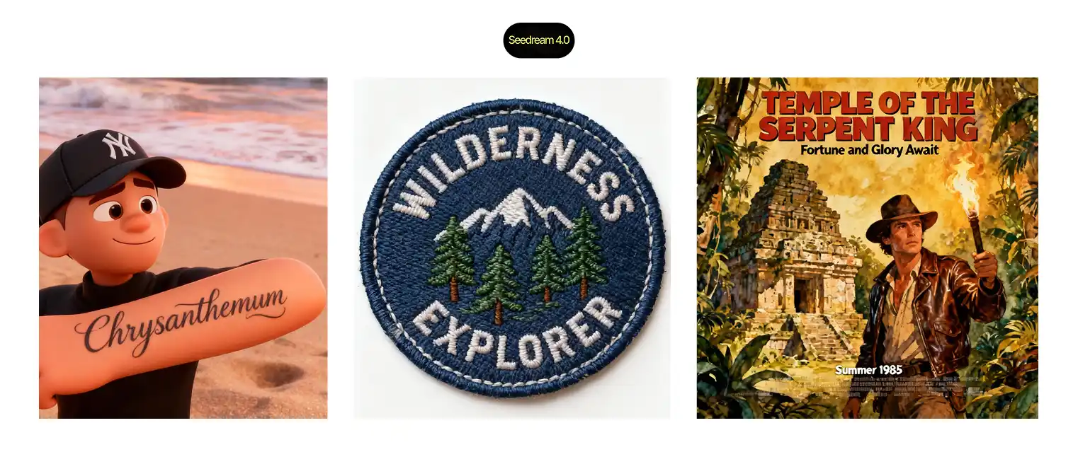 Seedream text rendering test