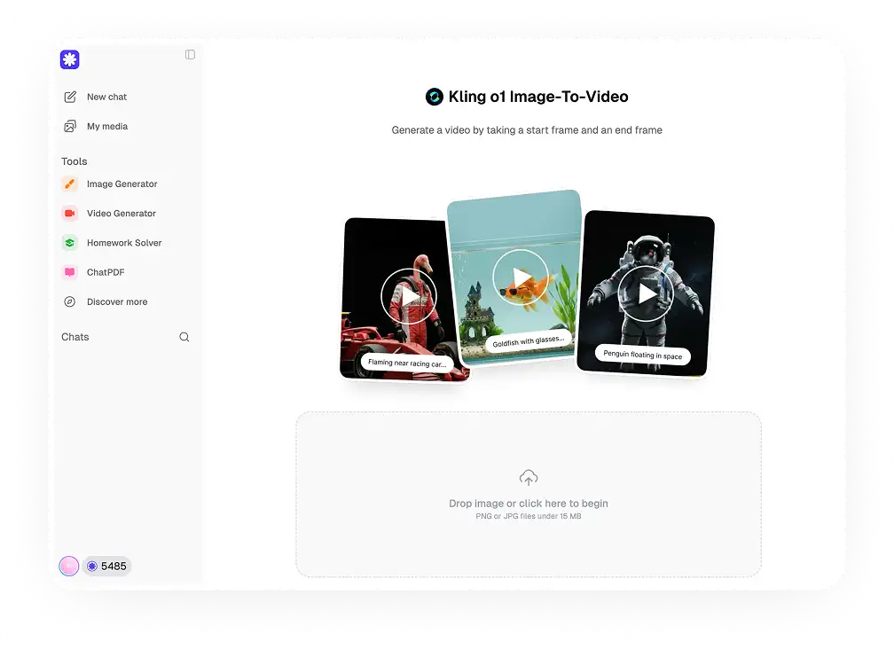 Kilng o1 in Overchat AI