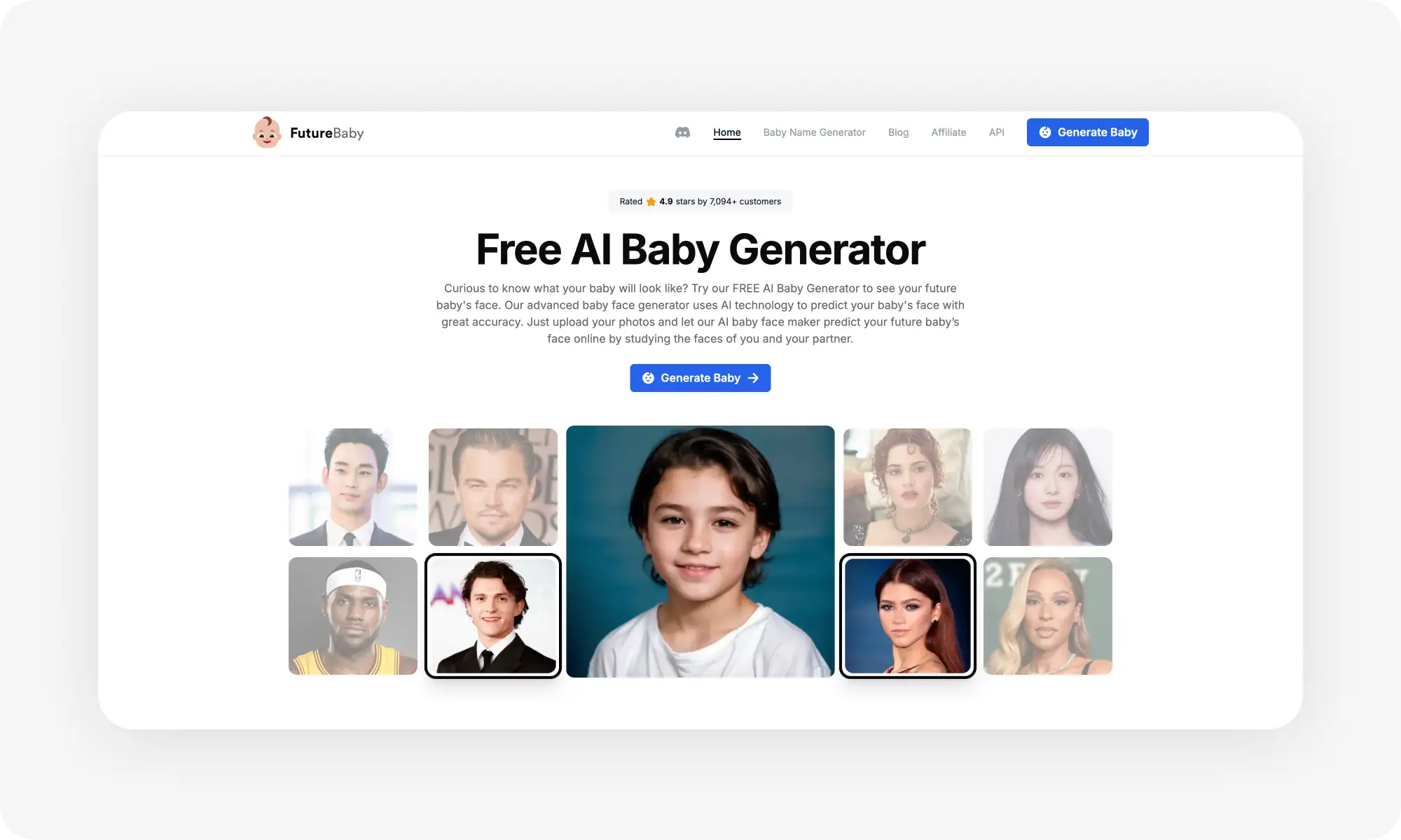 FutureBaby online baby generator app