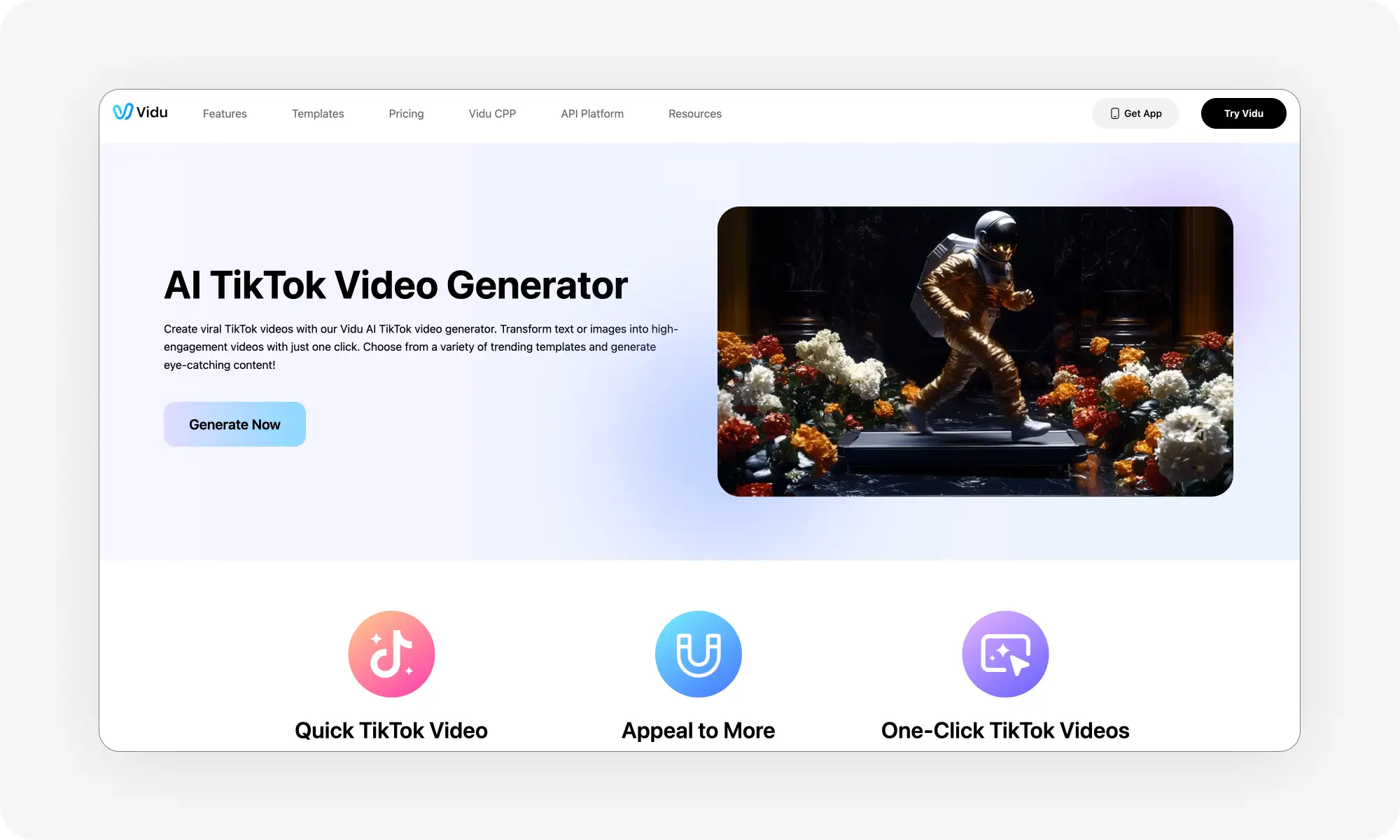 Vidu AI TikTok video generator