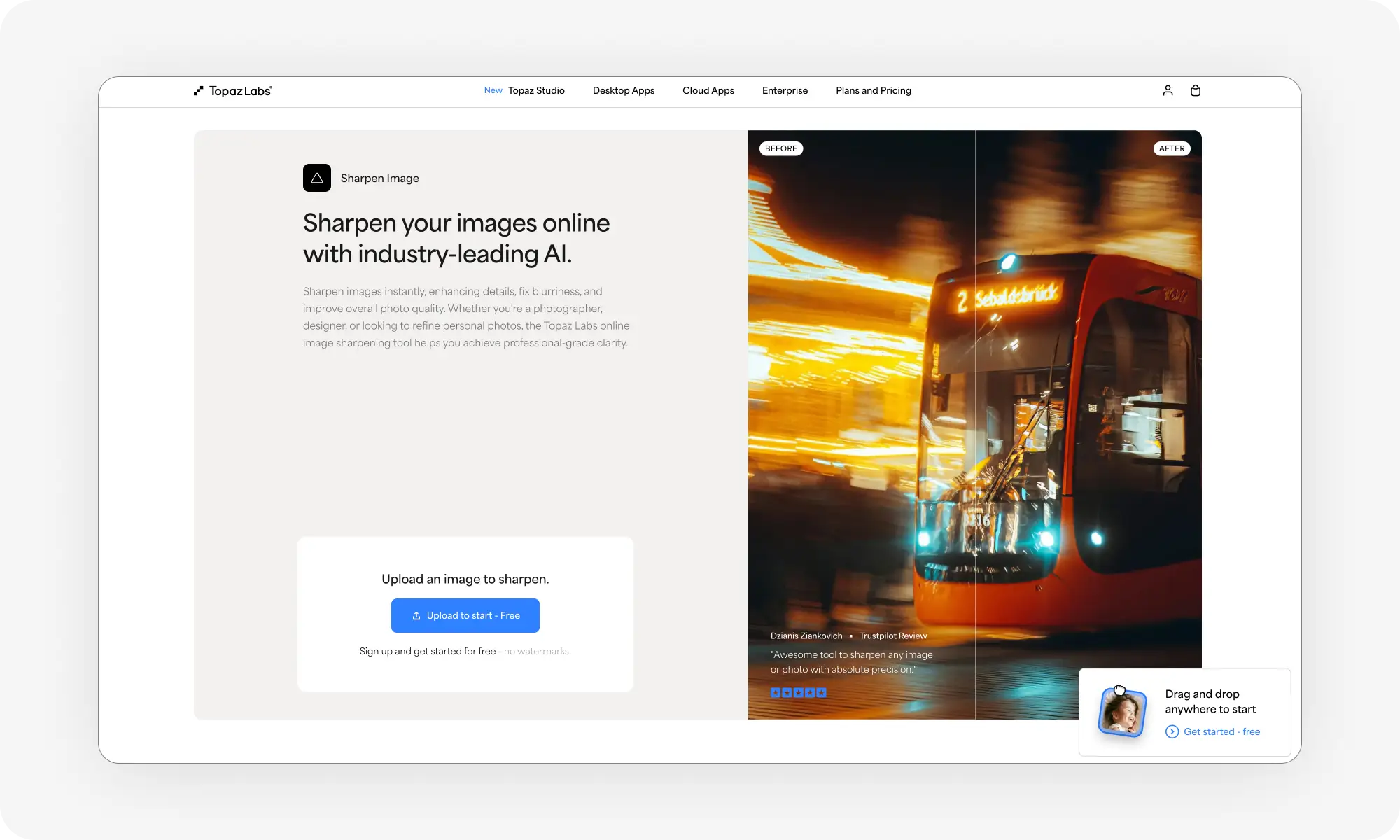 Topaz AI Image Upscaler