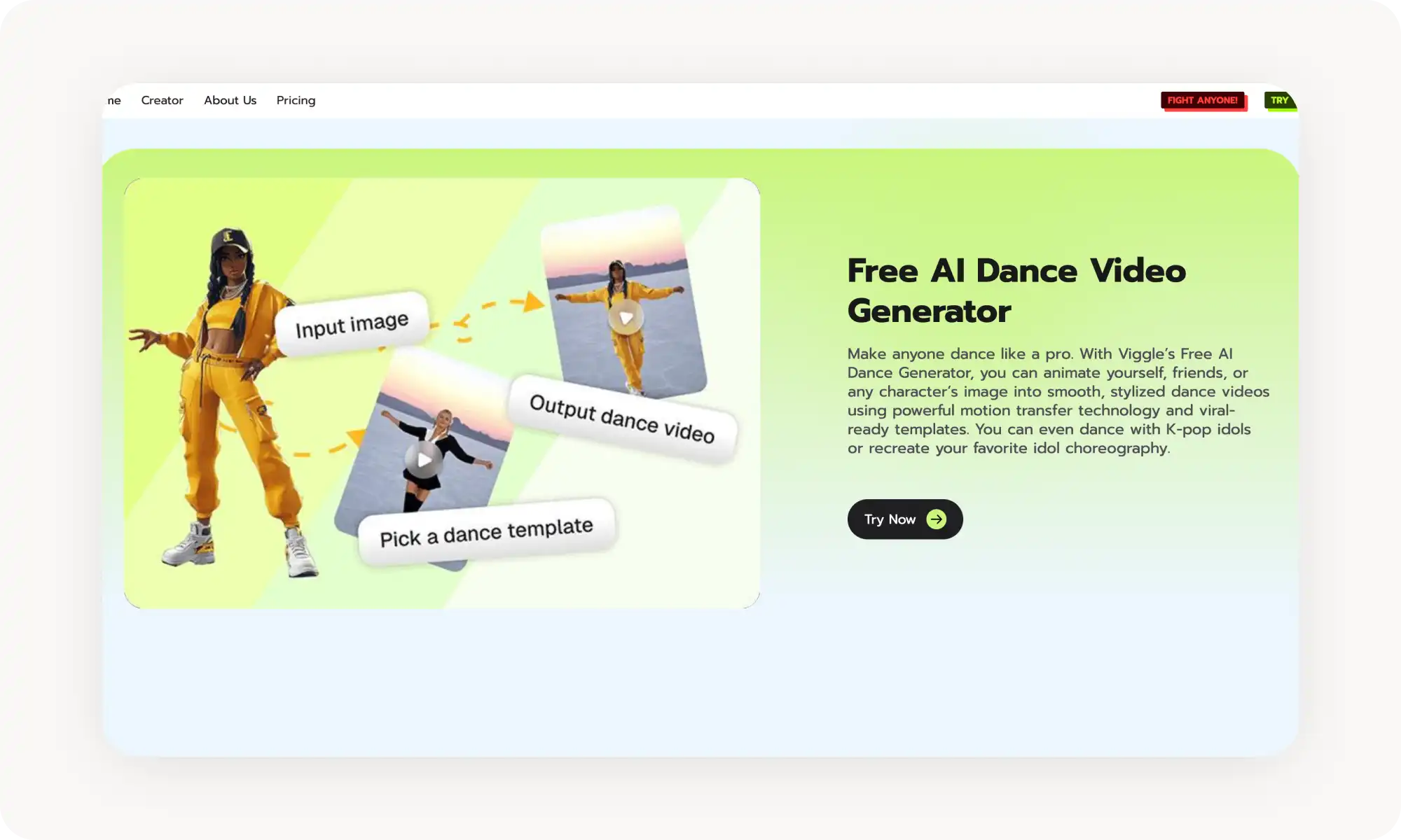 Viggle AI dance generator