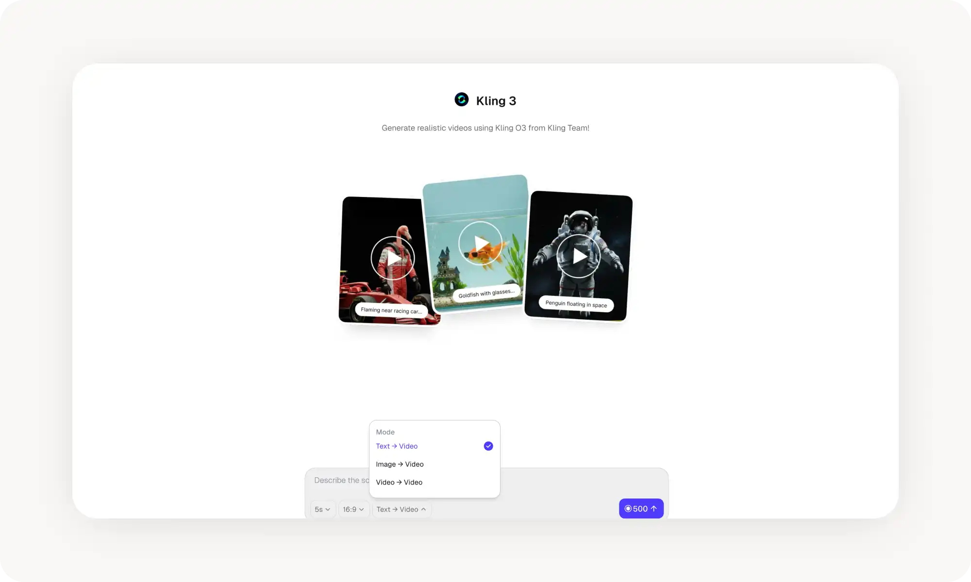 Access Kling 3 on Overchat AI