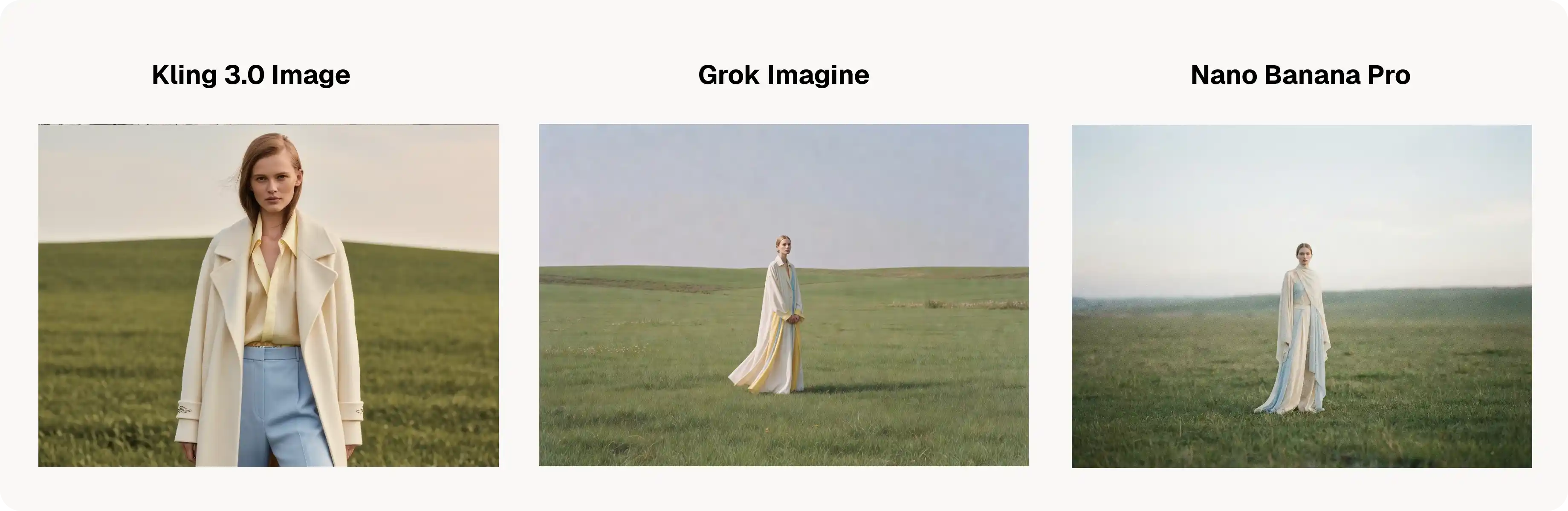 Kling 3.0 Image vs Grok Imagine visual comparison