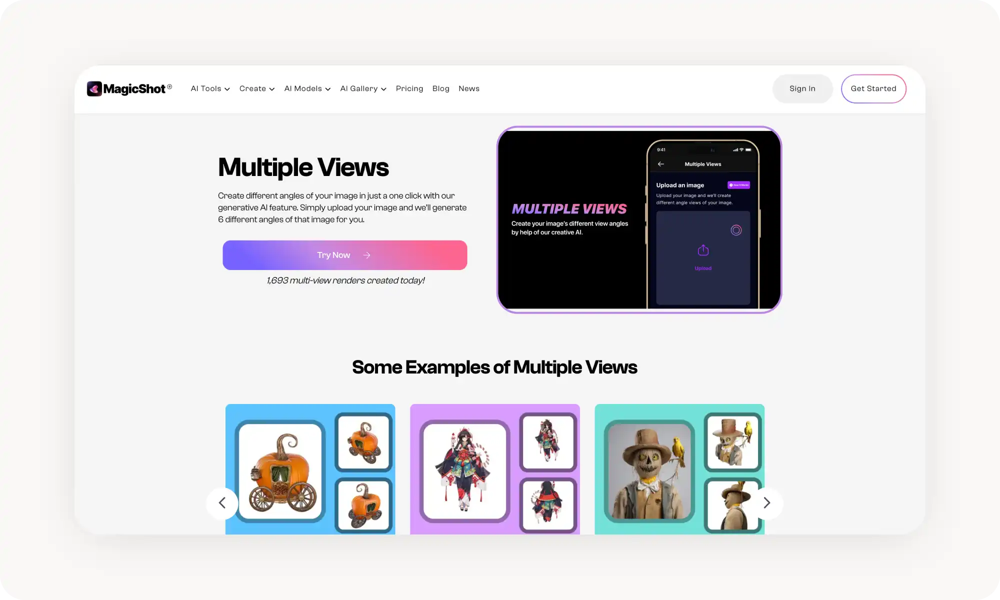 MagicShot AI Multiple Angles Generator