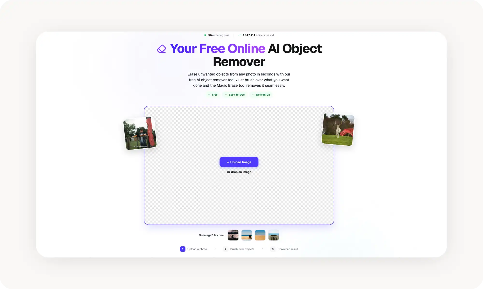Overchat AI photo object remover