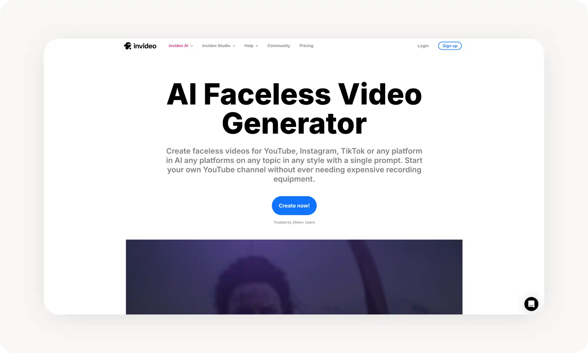 InVideo AI faceless videos generator