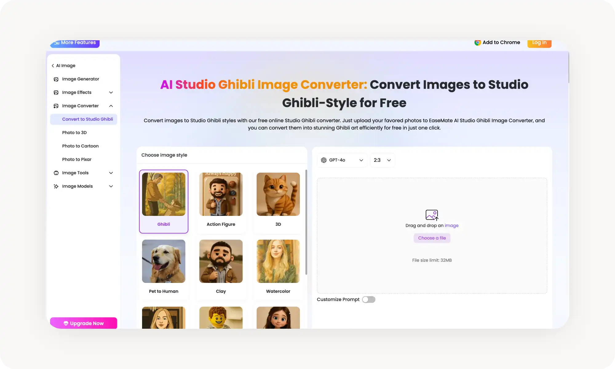 EaseMate AI Ghibli image generator
