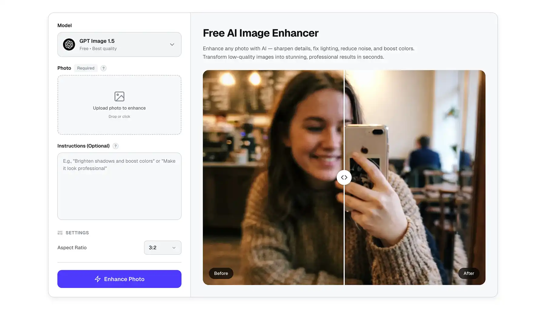 Top 5 Best AI Image Enhancers in 2026: Sharpen, Upscale, and Fix Low-Quality Photos in One Click