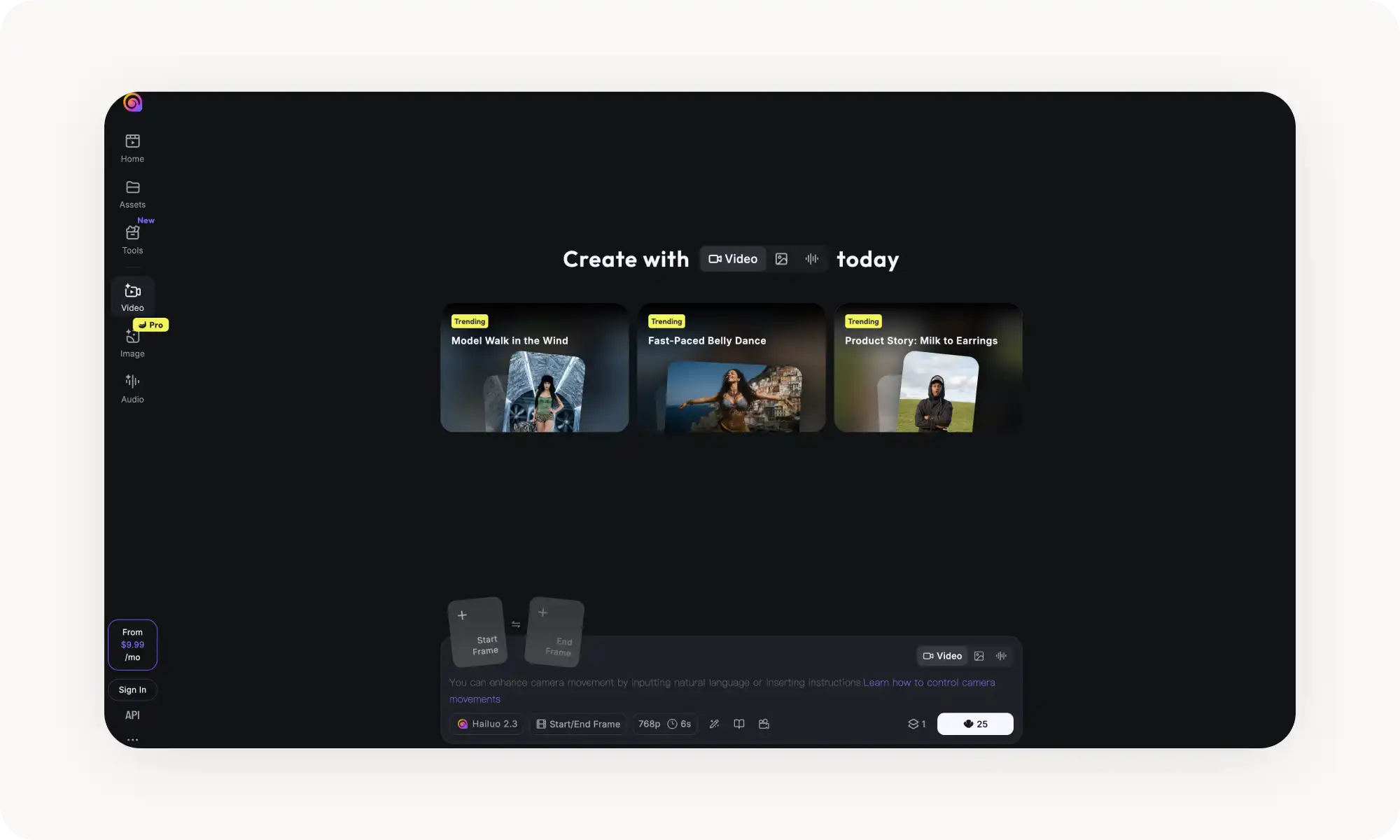 Hailuo AI image to video tool
