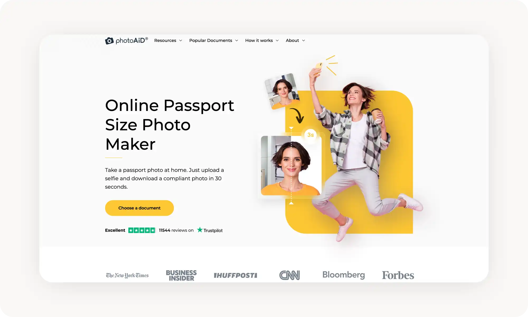 PhotoAid AI passport photo generator