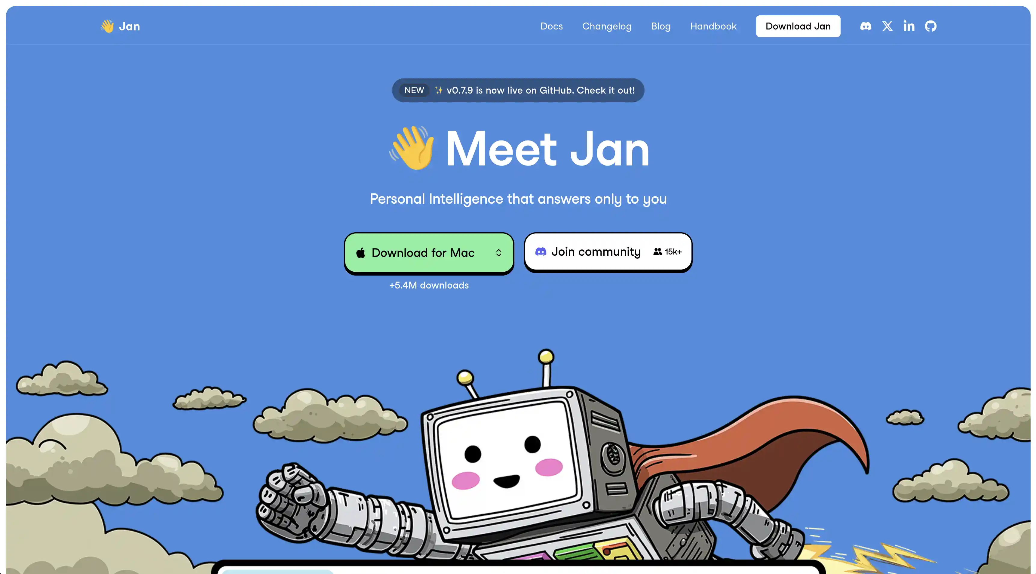 Jan AI, one of the best offline AI apps