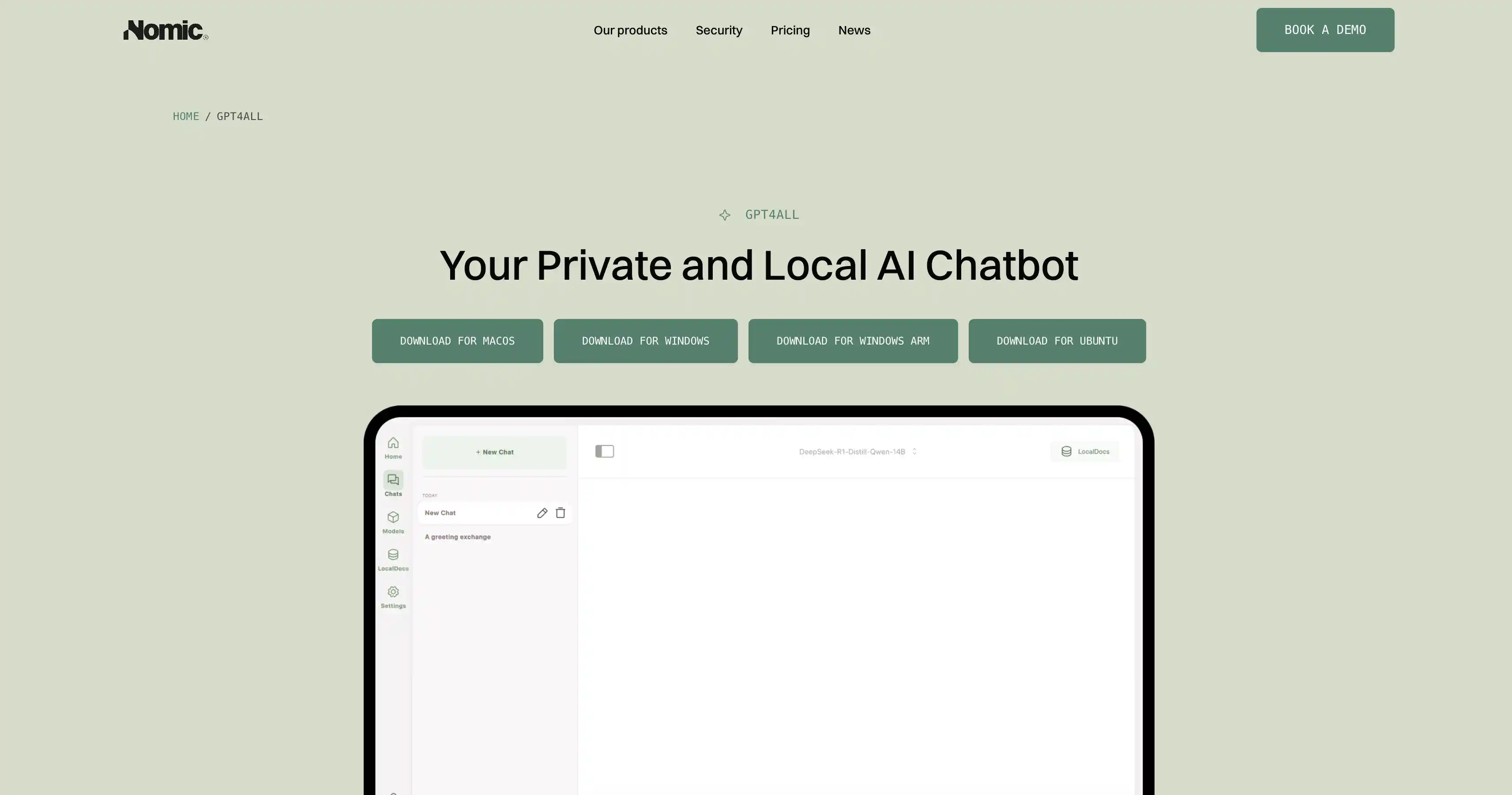 GPT4ALL, one of the best offline AI apps