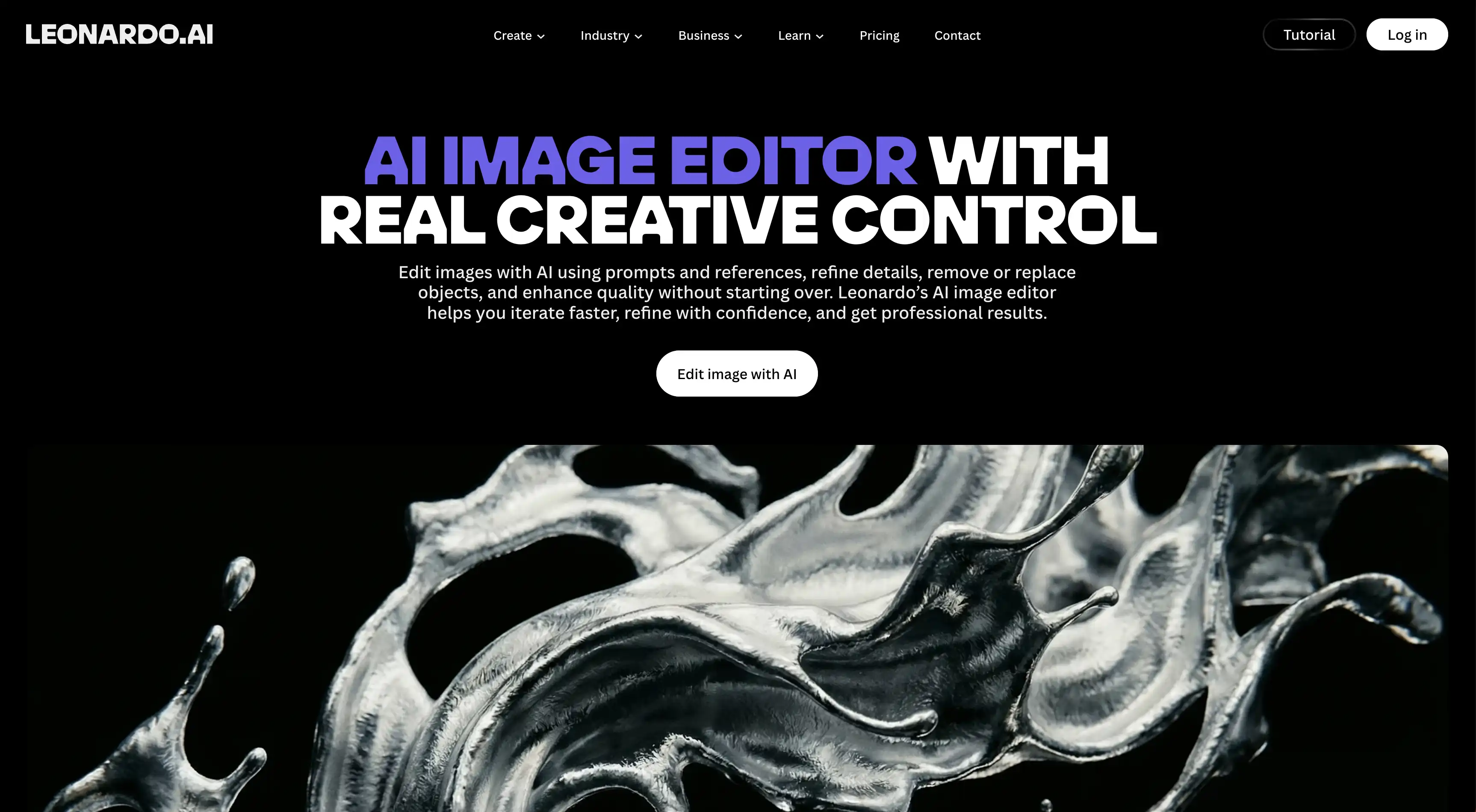 Leonardo AI image editor
