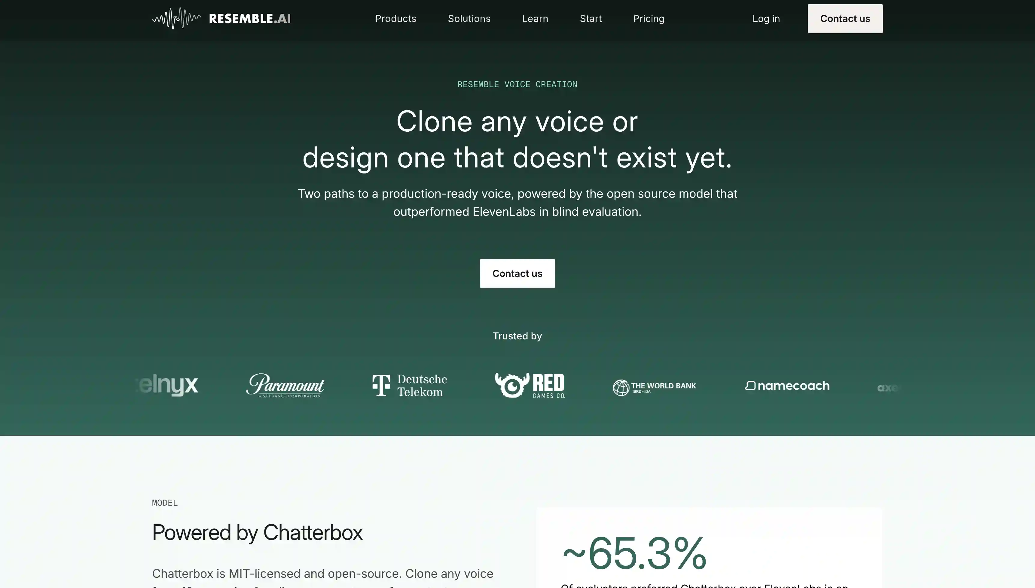 Resemble AI voice cloning tool