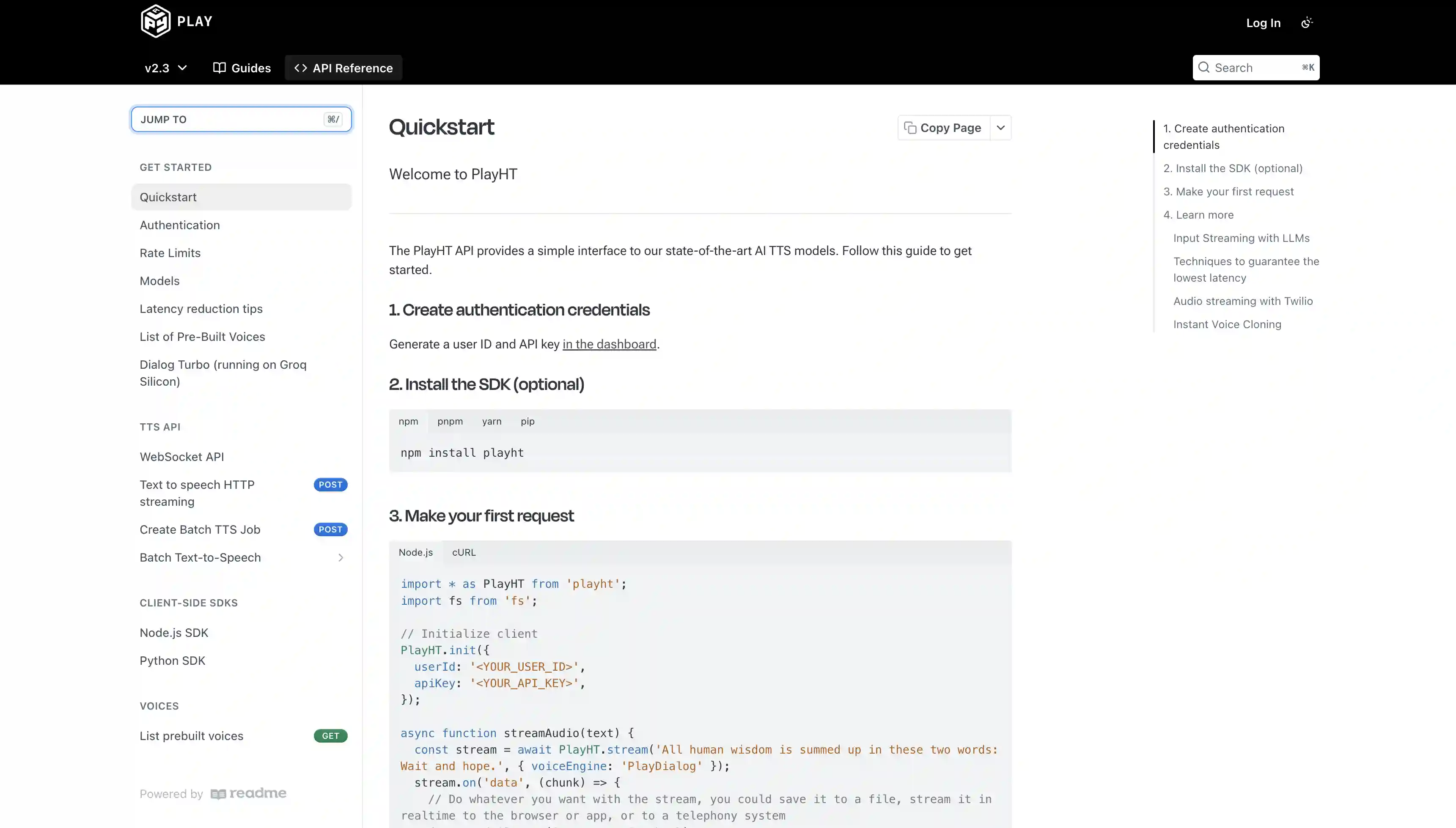 Play.ht AI voice cloning tool