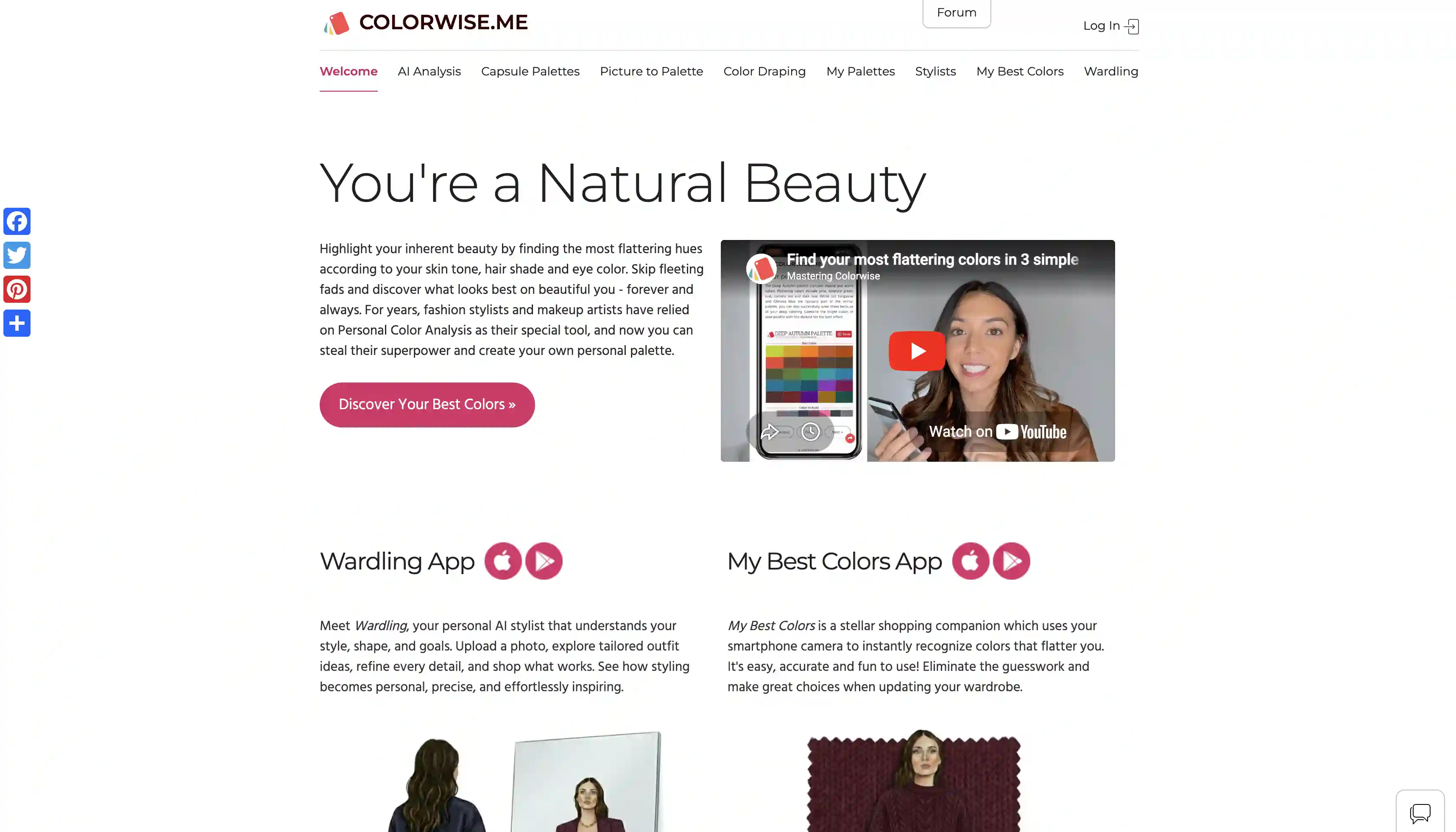 Colorwise.me AI color analysis tool