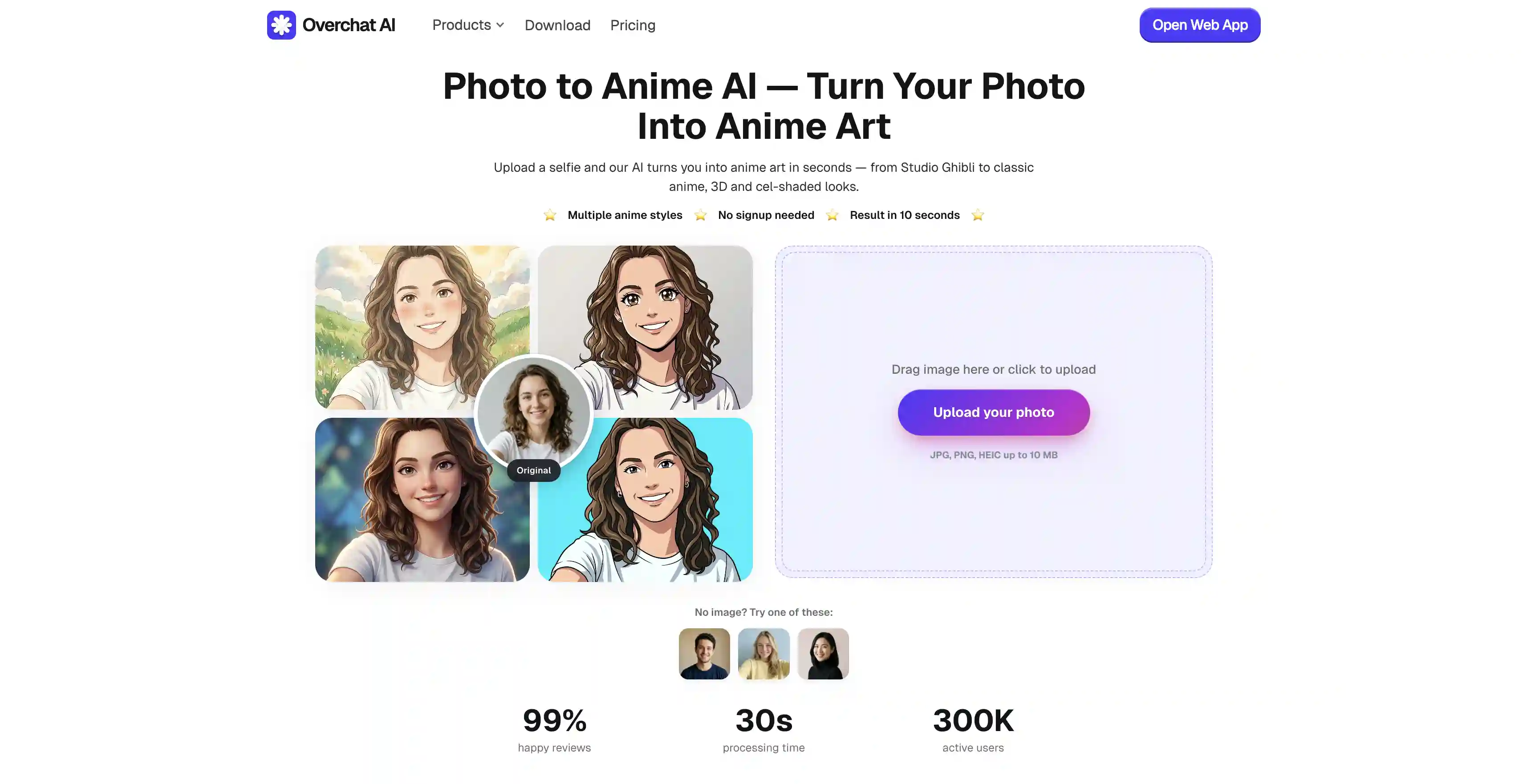 Overchat AI Photo to Anime Converter