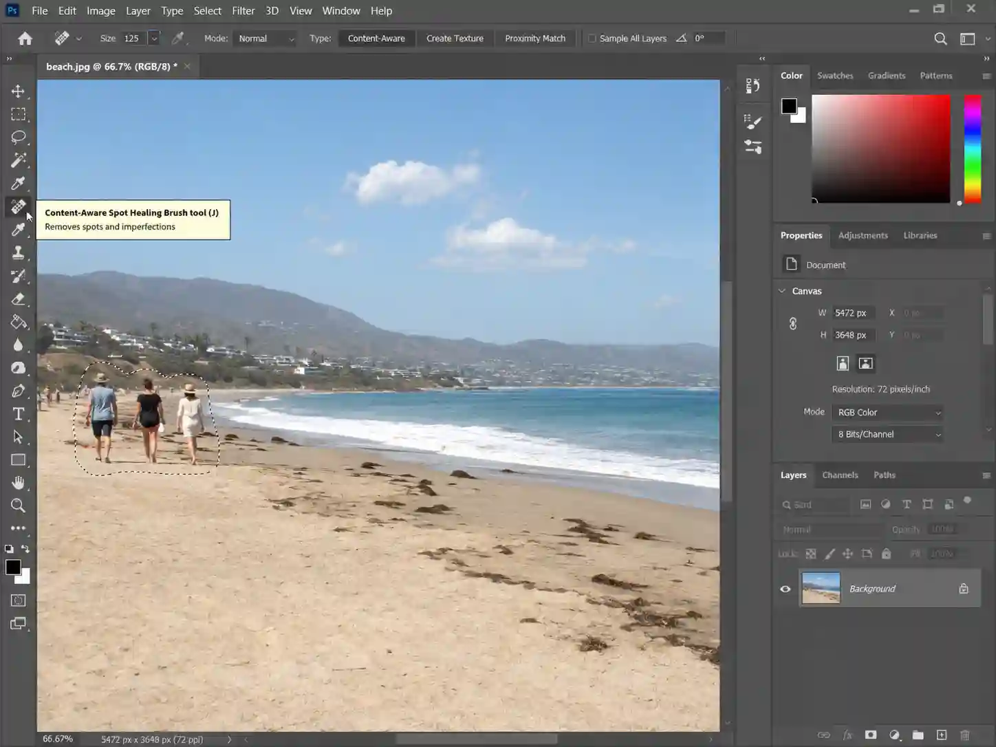 Photoshop Content Aware fill