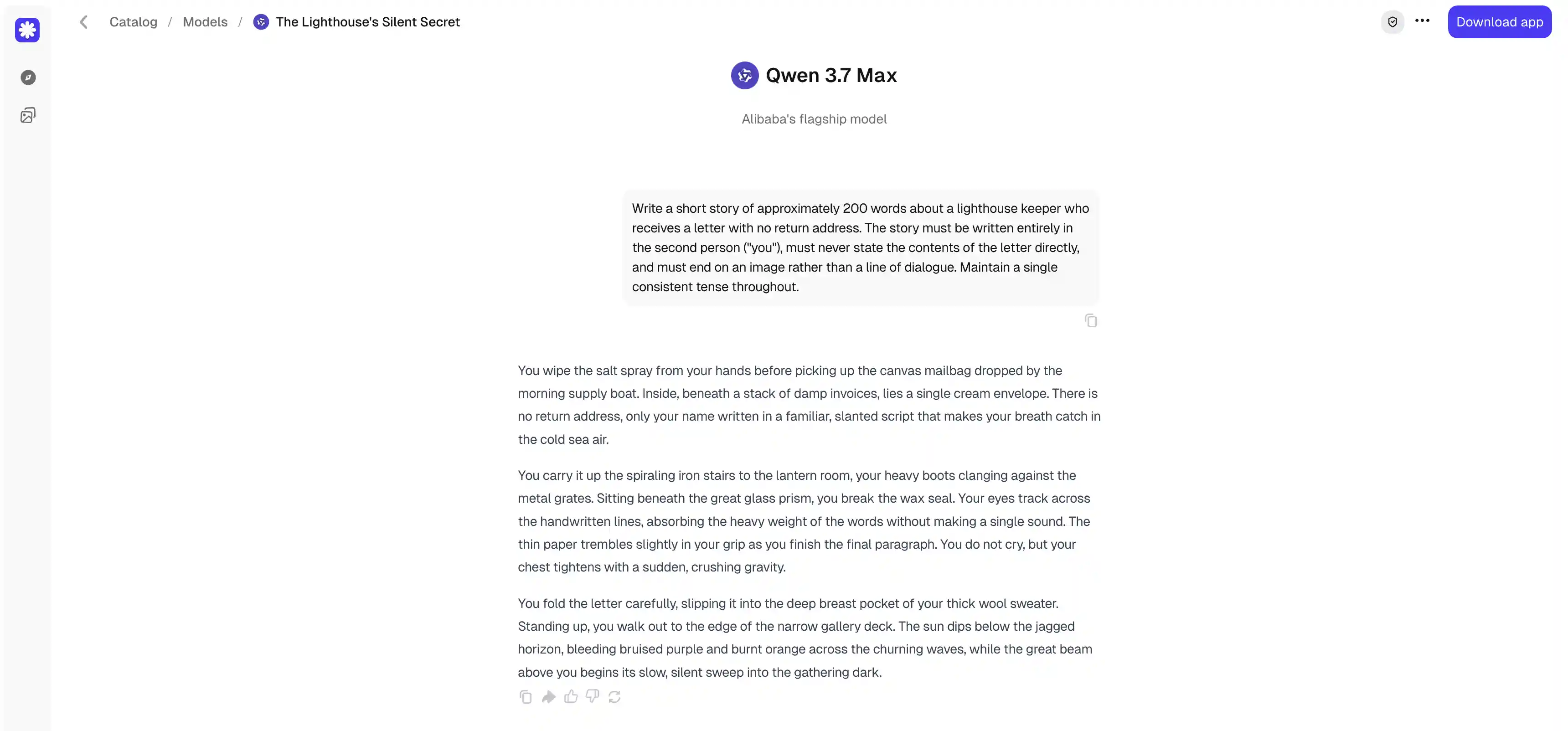 Qwen 3.7 creative writing result