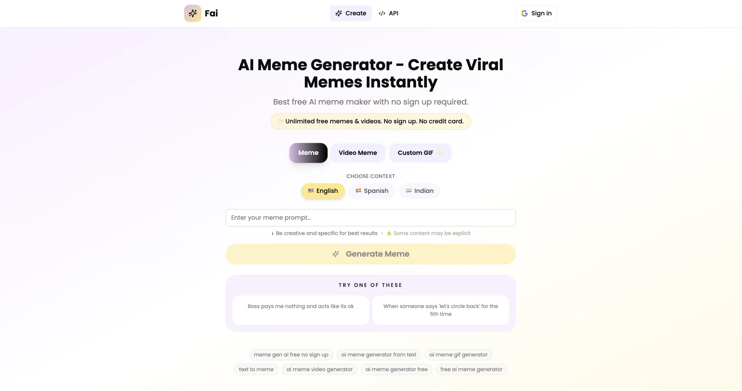 TheFaiApp (Fai) meme generator