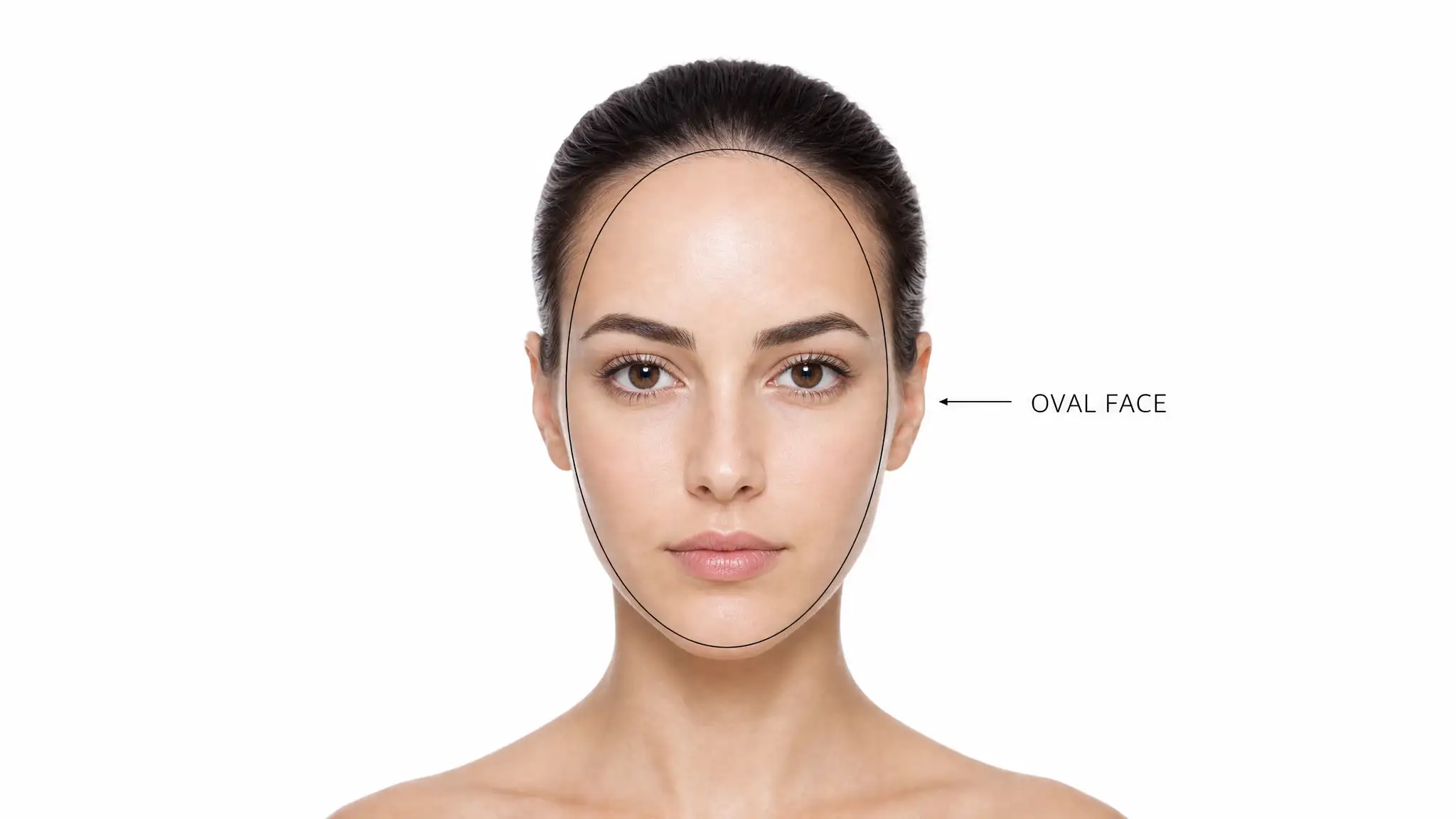 Oval face shape
